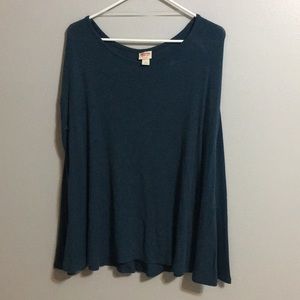Dark teal long sleeve sweater